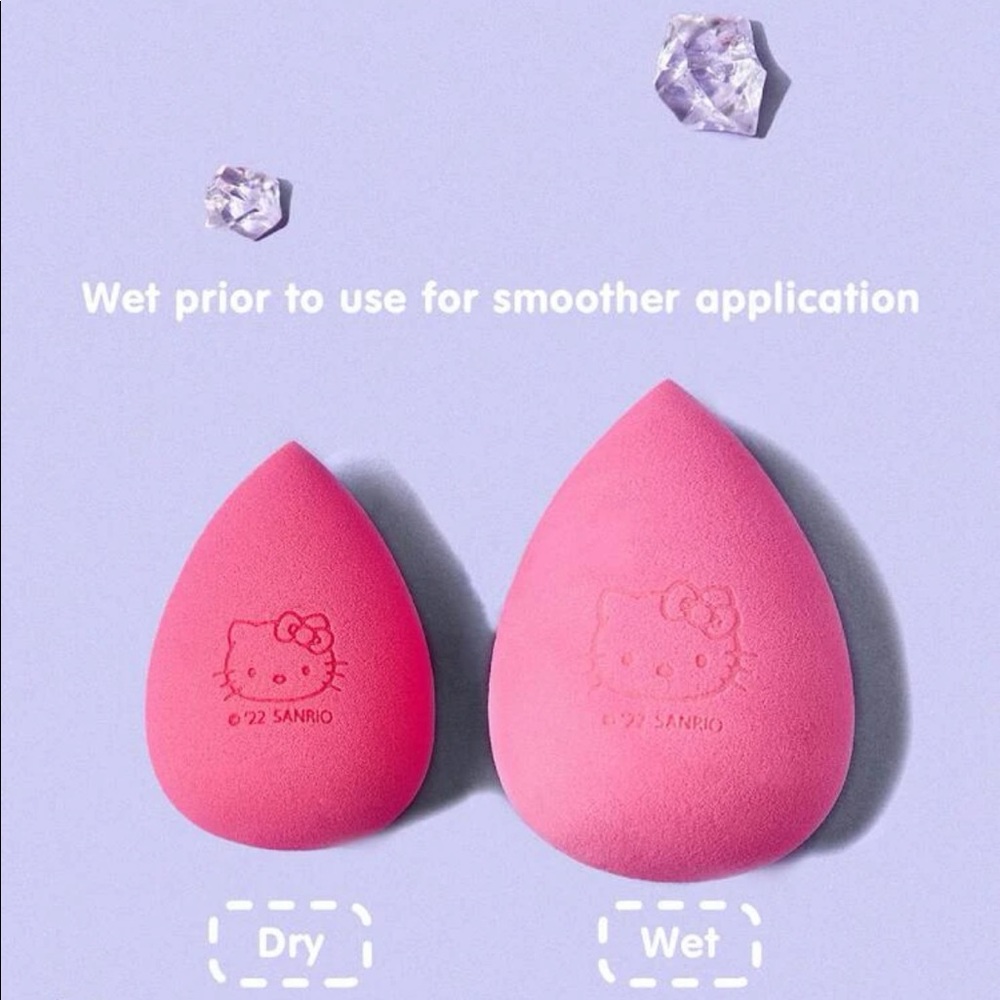 NEW•LIMITED EDITION• SANRIO HELLO KITTY MAKE UP SPONGE 3-PACK•NEW - Picture 6 of 12